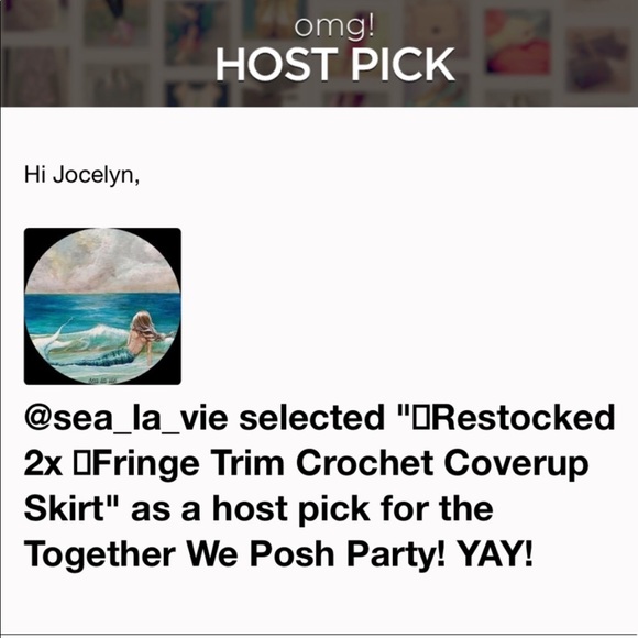 NEW Women’s White Fringe Crochet Coverup Skirt Size M Beach Vacation Pool (HP) - Picture 3 of 10